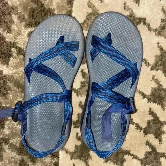 Men’s Blue & Black Chacos with Adjustable Strap - Picture 2 of 4